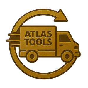 Atlas Tools Delivery Truck Icon Side View