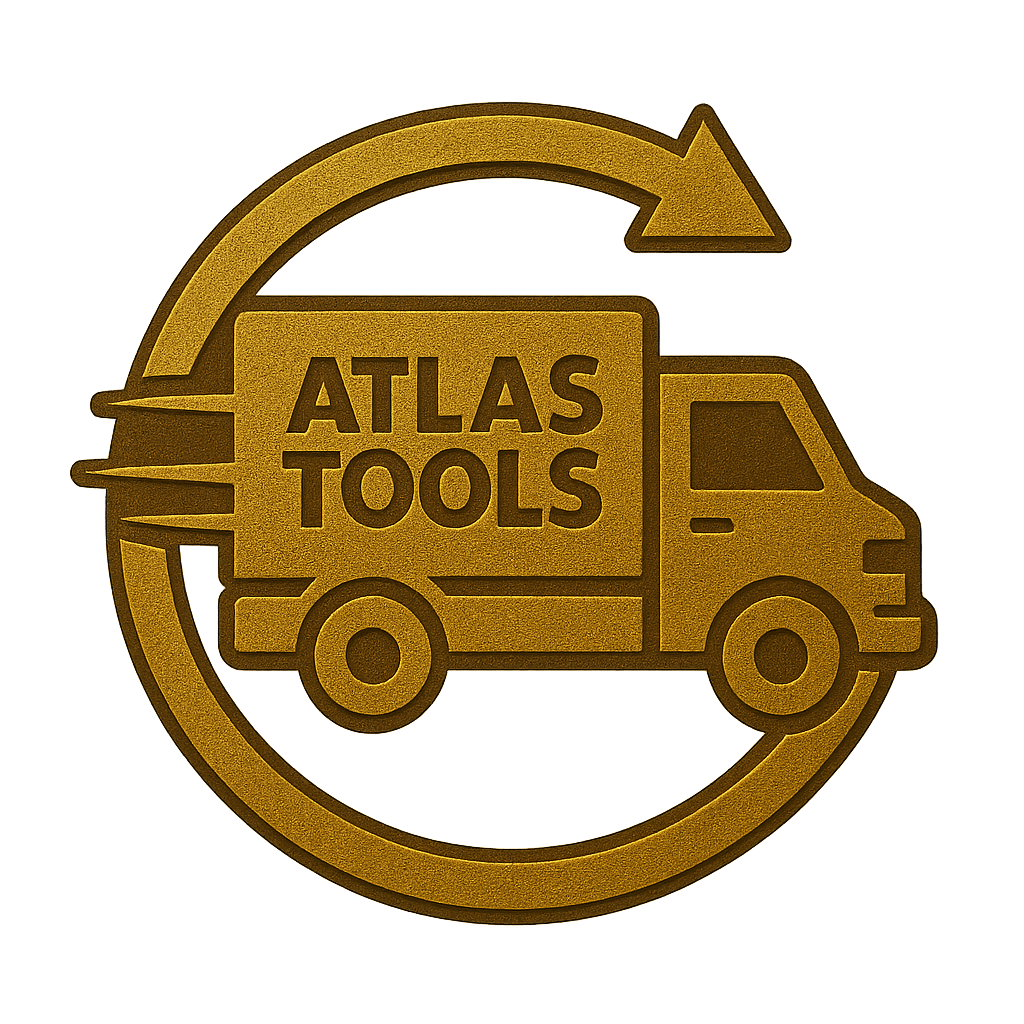 Atlas Tools Delivery Truck Icon Side View