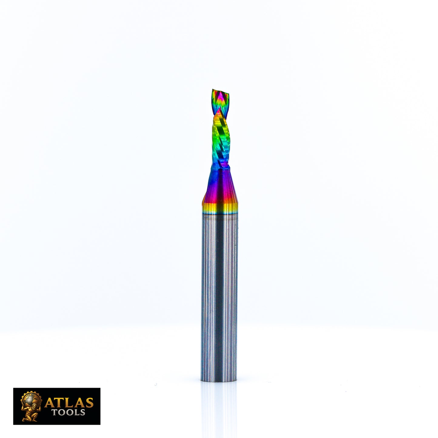 Atlas Tools Router Bit CS 3.175x12x6D DLC Coated Full View Rotation 1