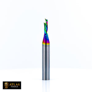 Atlas Tools Router Bit CS 3.175x12x6D DLC Coated Full View Rotation 3