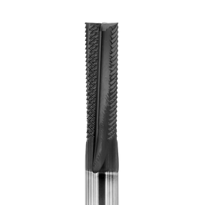 Atlas Tools Composite 8x25 Router Bit 4F CVD Diamond Coated Side View Close View Top
