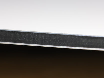 Atlas Tools Compression Spiral 1F 3.175x12 (DLC Coating) ULTRACLEAN for ACM and ACP view of very clean cut edge extreme close-up 