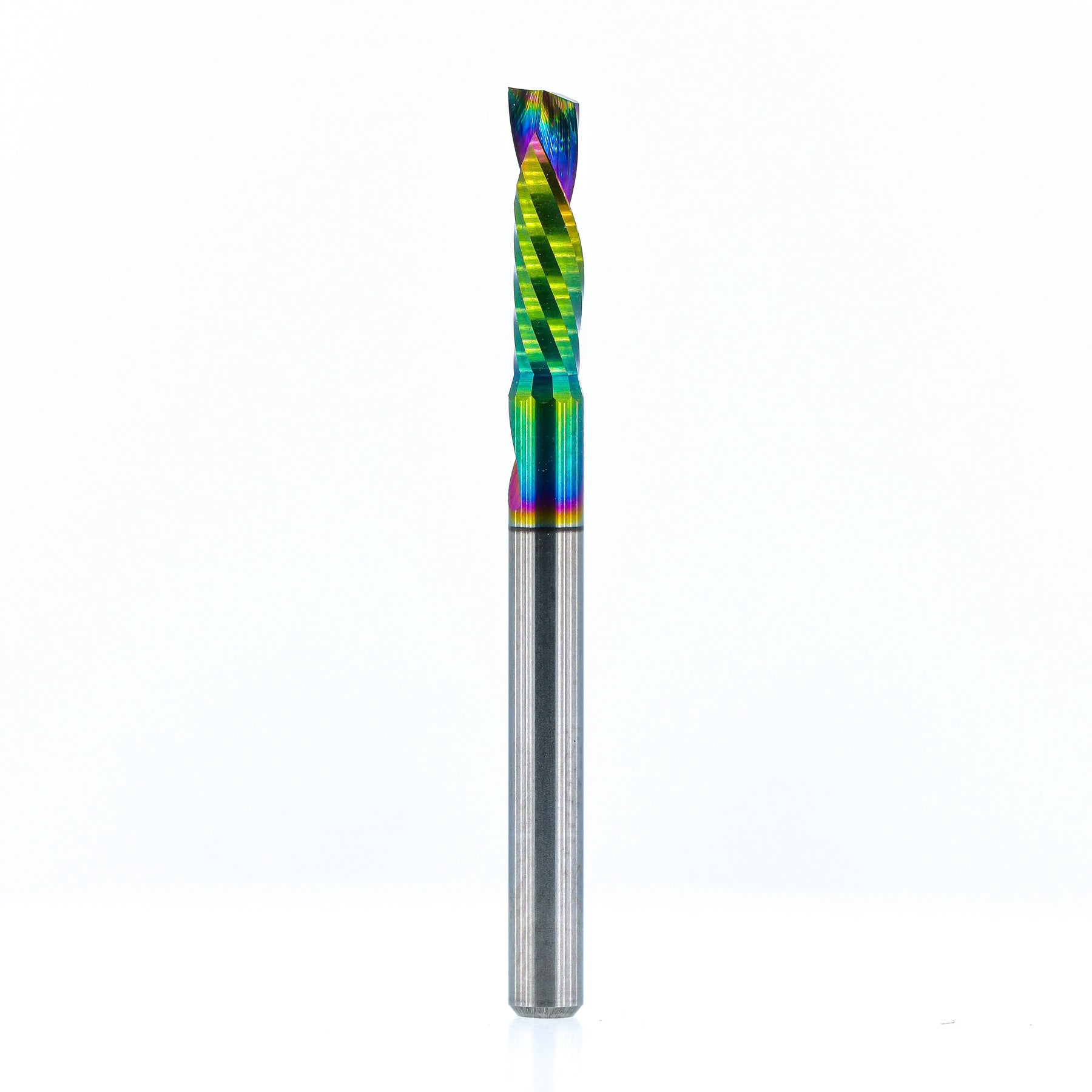 Atlas Tools Compression Spiral 1F 3.175x12 (DLC Coating) ULTRACLEAN for ACM and ACP full view of tool at rotation 2