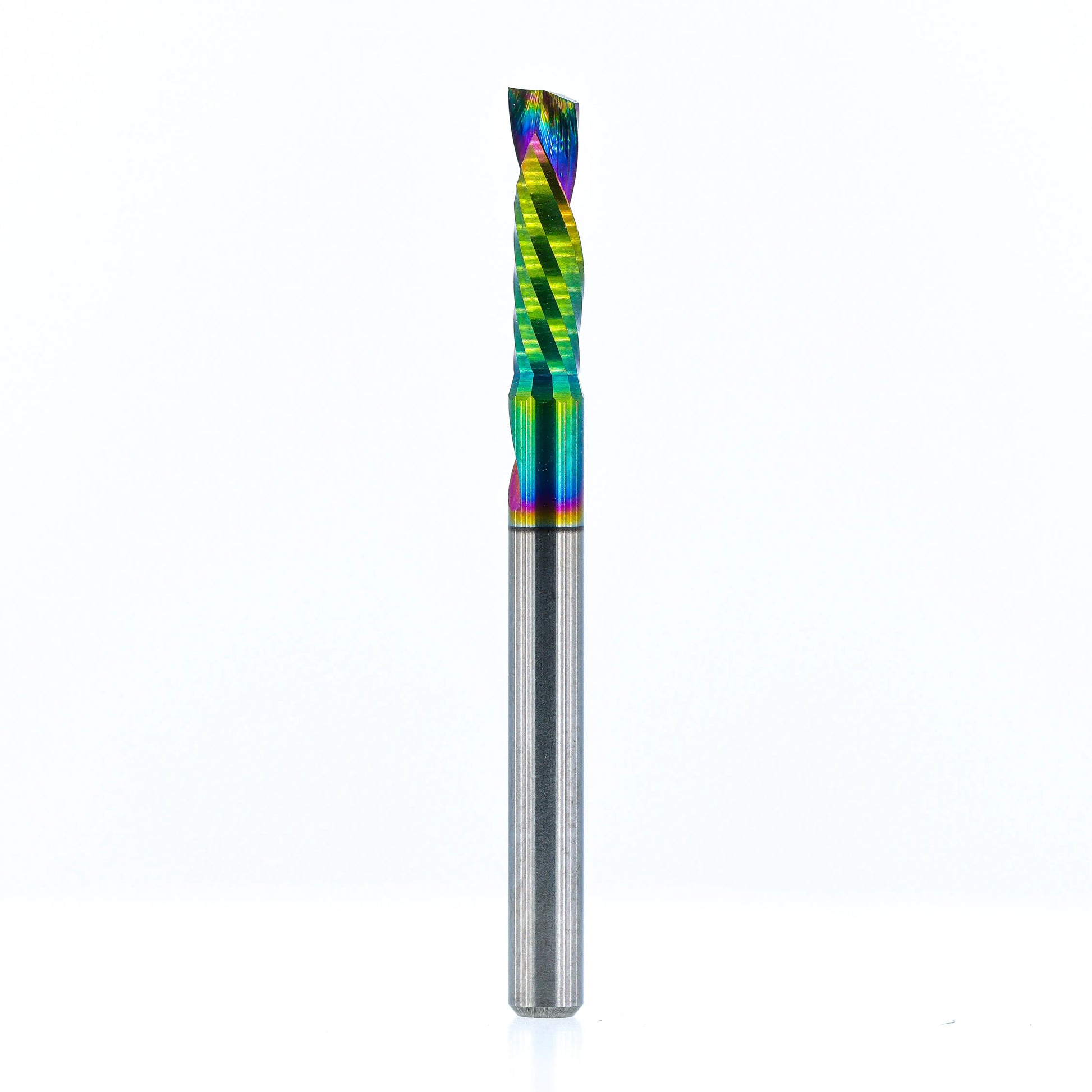 Atlas Tools Compression Spiral 1F 3.175x12 (DLC Coating) ULTRACLEAN for ACM and ACP full view of tool at rotation 2