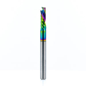 Atlas Tools Compression Spiral 1F 3.175x12 (DLC Coating) ULTRACLEAN for ACM and ACP full view of tool at rotation 3