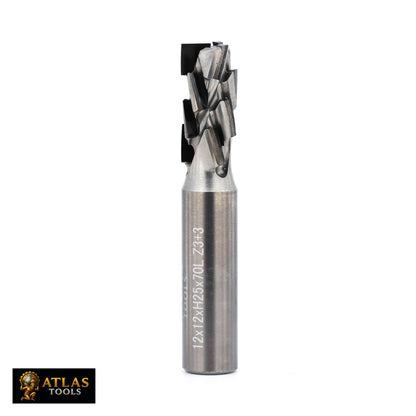 Atlas Tools Compression Spiral Router Bit PCD 12x25