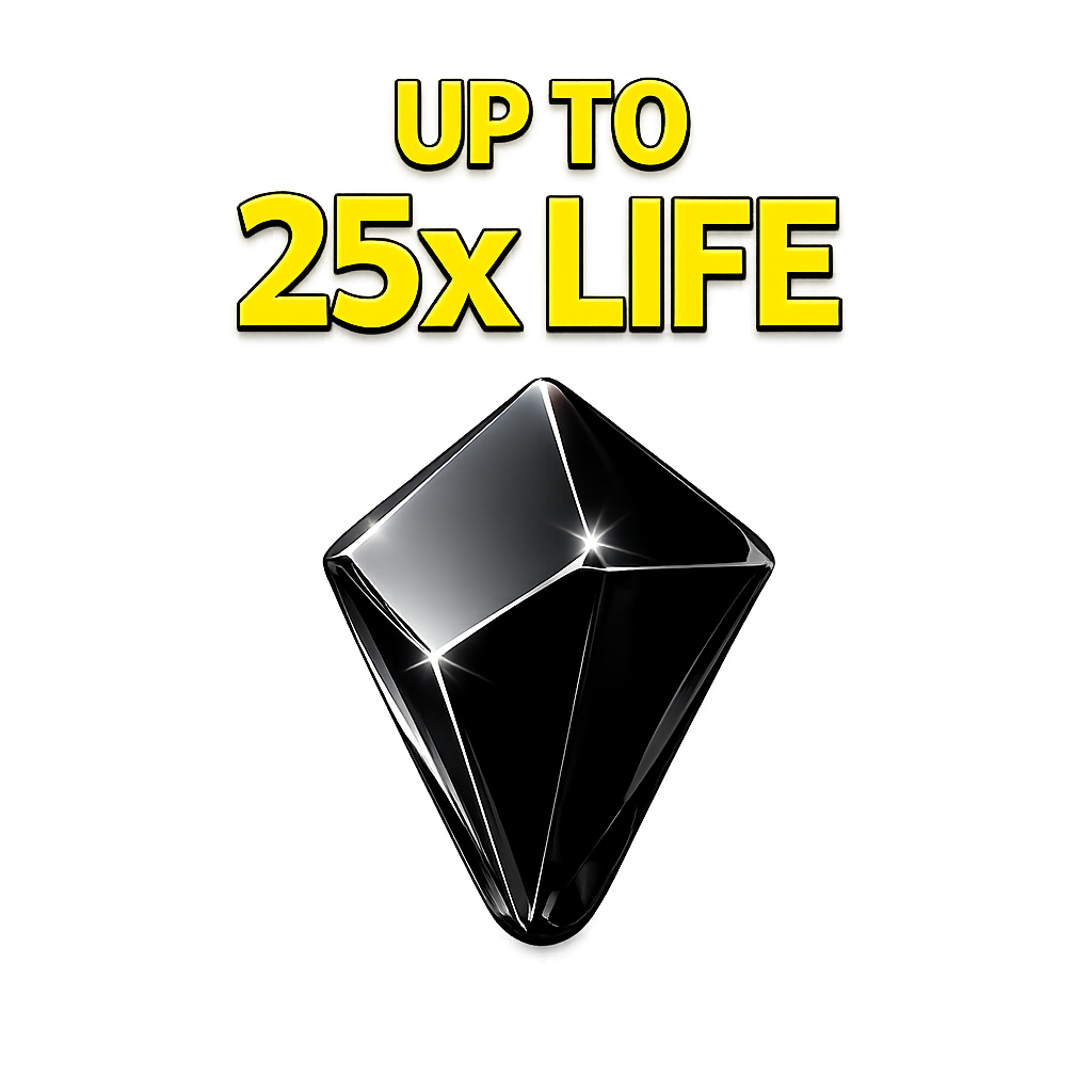 Atlas Tools PCD 20x Life showing text and glossy pcd diamond