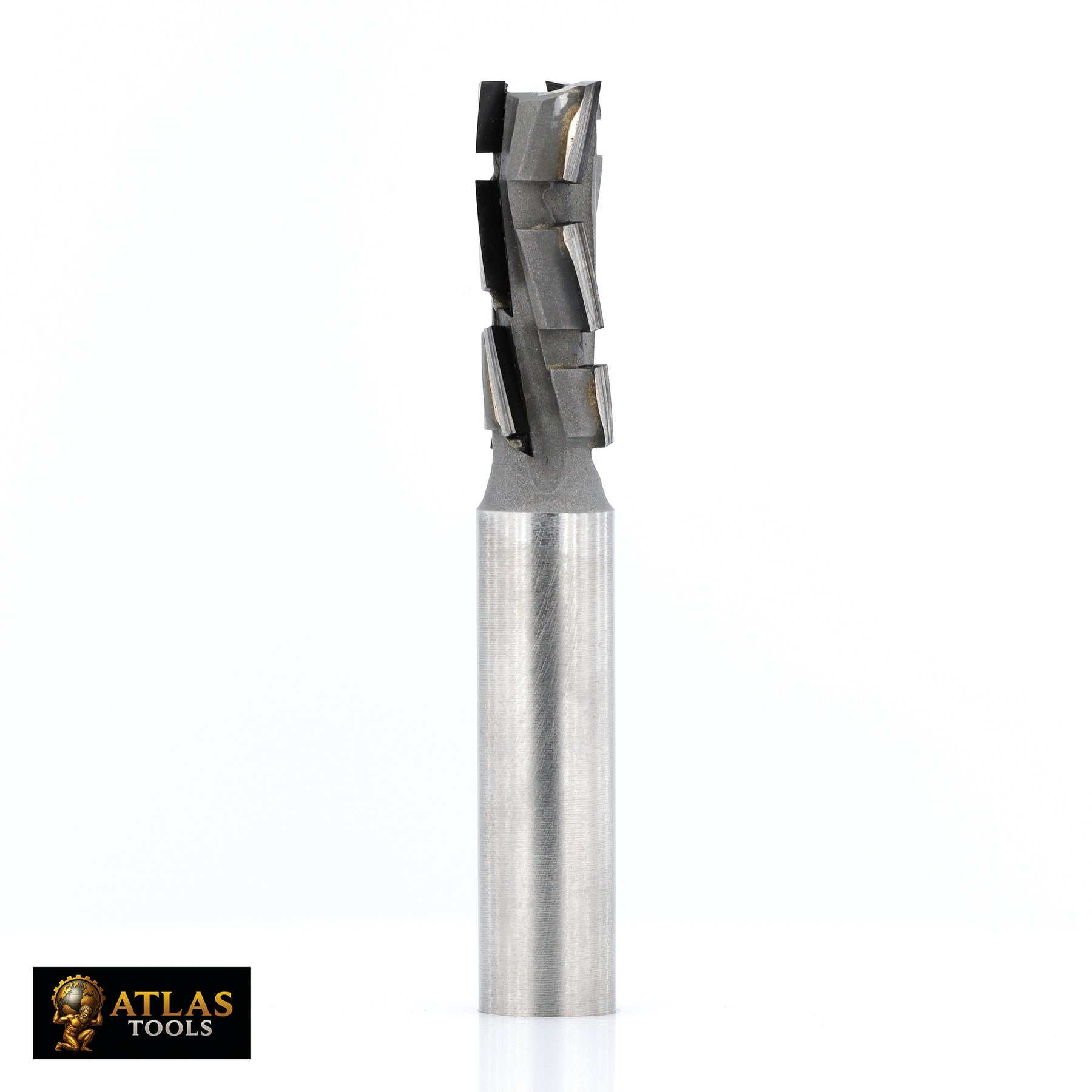 Atlas Tools PCD Compression Router Bit 10x25 Side View Full Shot