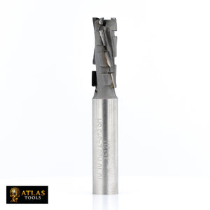 Atlas Tools PCD Compression Router Bit 10x25 Full Side View Slightly Rotated