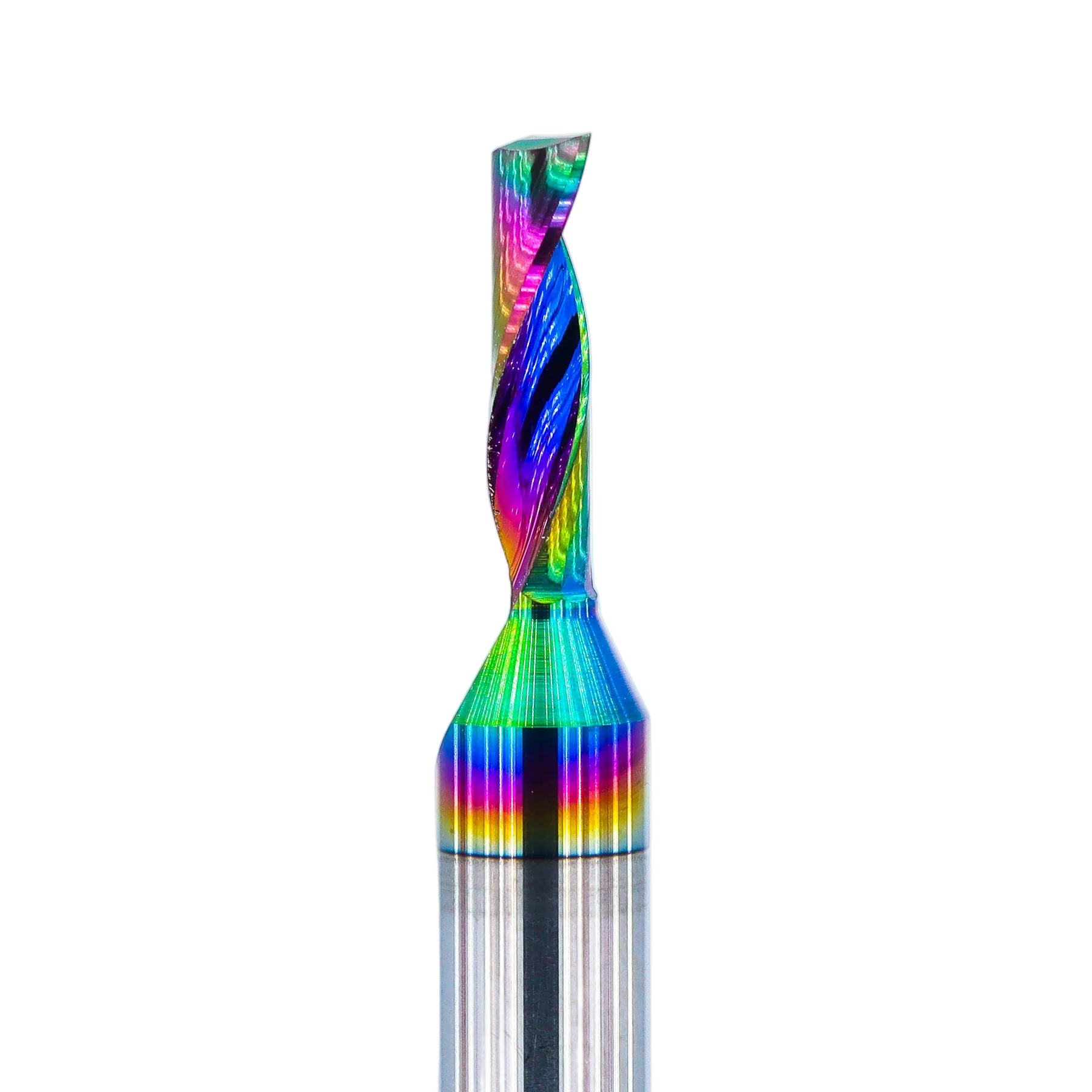 Atlas Tools Router Bit 3x12 6D Up Spiral Aluminium MAIN SHOT Closeup