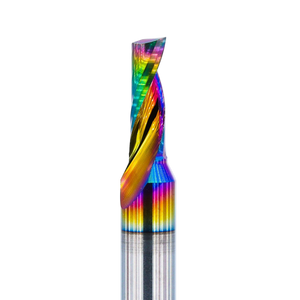 Atlas Tools Router Bit 4x12 6D Up Spiral Aluminium DLC MAIN SHOT Closeup