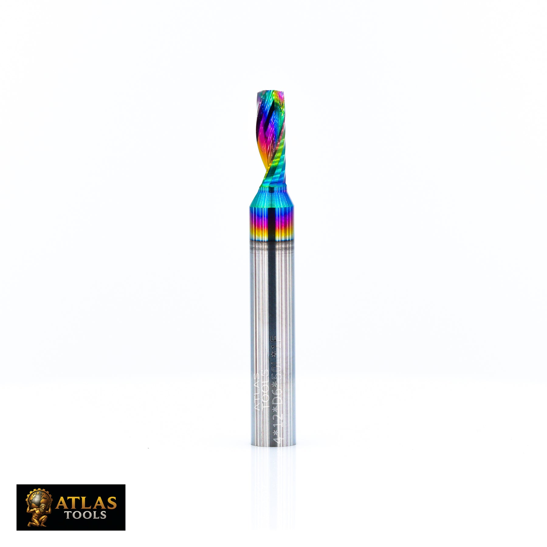 Atlas Tools Router Bit 4x12 6D Up Spiral General Purpose DLC