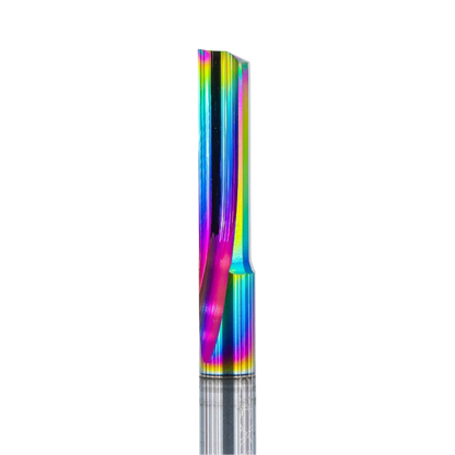 Atlas Tools Straight Flute Router Bit 6x22 DLC 1F Top Half View