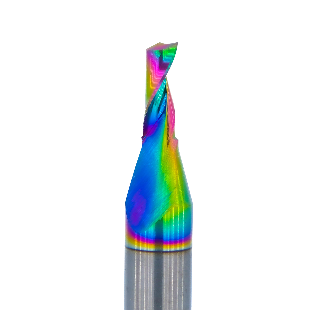 Atlas Tools Up-Spiral Aluminium Router Bit - 3x8 6D (DLC Coating) View 26 - MAINSHOT CLOSEUP