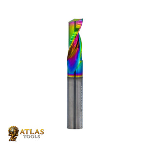 Atlas Tools Up Spiral Aluminium router Bit 6x15 DLC Coated
