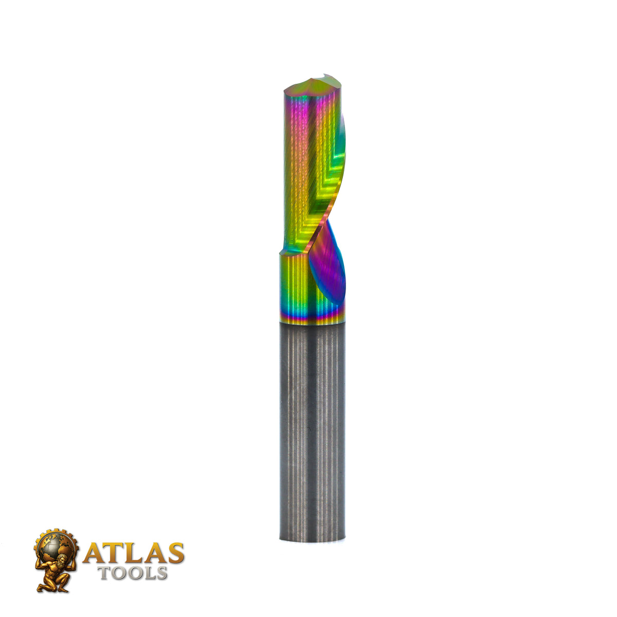 Atlas Tools Up Spiral Aluminium router Bit 6x15 DLC Coated