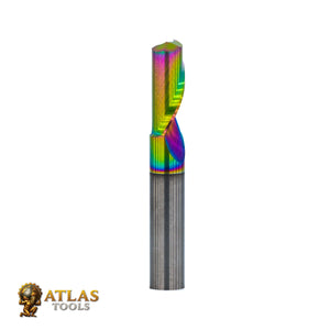 Atlas Tools Up Spiral Aluminium router Bit 6x15 DLC Coated