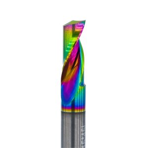 Atlas Tools Up Spiral Aluminium router Bit 6x15 DLC Coated MAINSHOT CLOSEUP