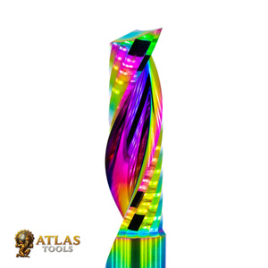 Atlas Tools Up Spiral Router Bit 10x32 DLC ULTRAPOLISHED