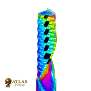 Atlas Tools Up Spiral Router Bit 10x32 DLC ULTRAPOLISHED