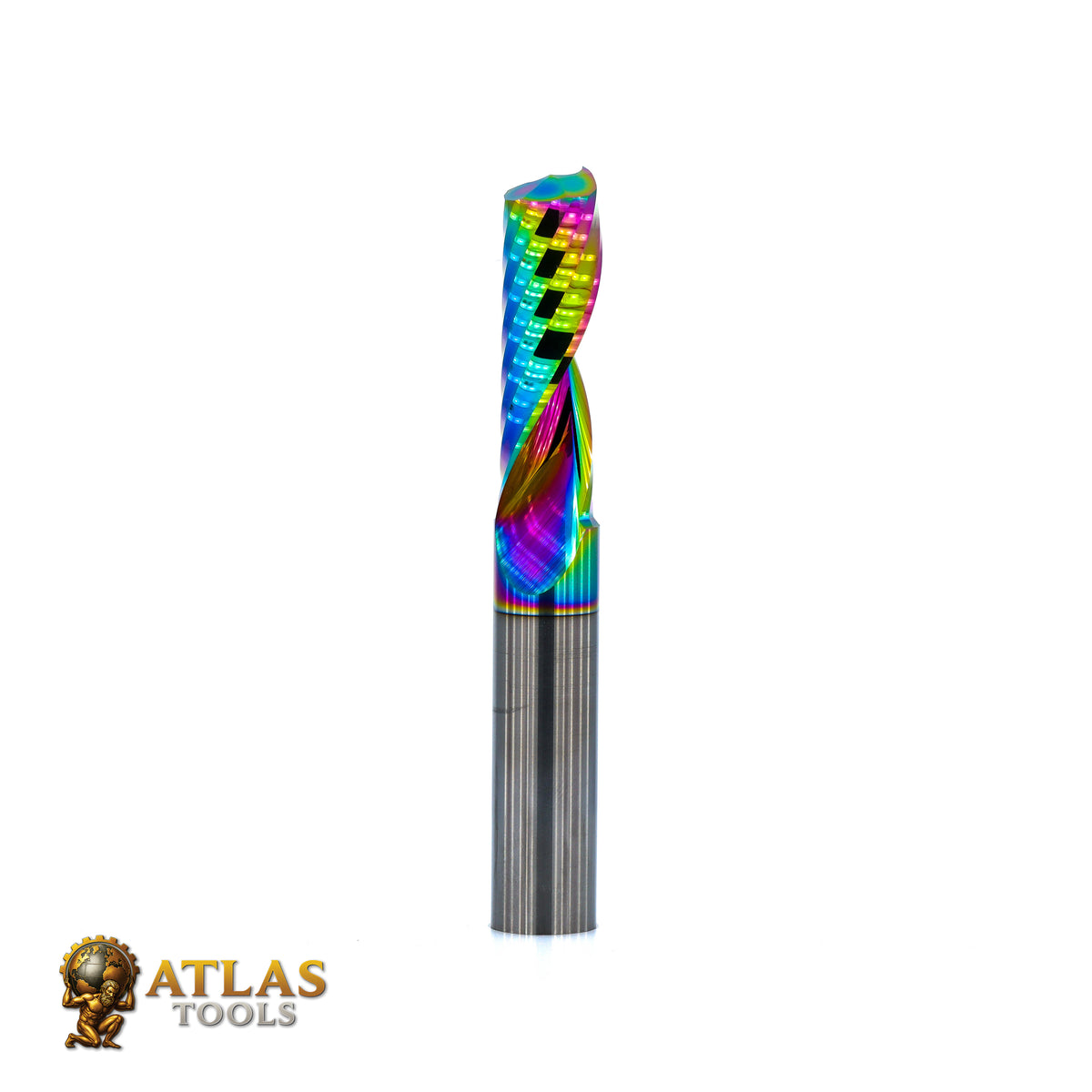 Atlas Tools Up Spiral Router Bit 10x32 DLC ULTRAPOLISHED