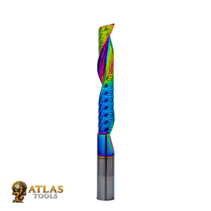 Atlas Tools Up Spiral Router Bit 12x72 DLC Coated
