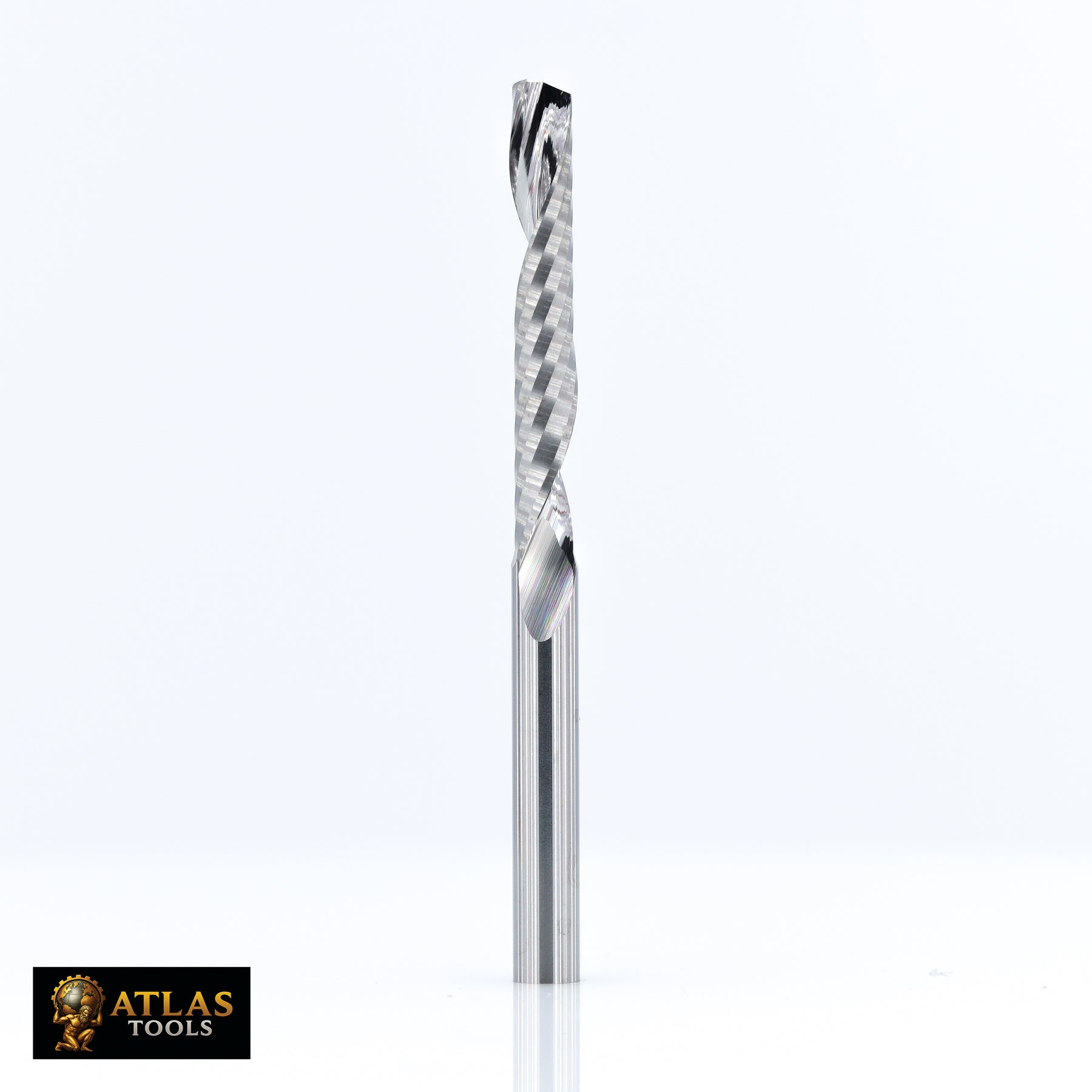 Atlas Tools Up Spiral Router Bit 3-175x22 Full Side View