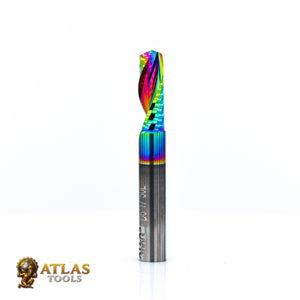 Atlas Tools Up Spiral Router Bit 6x17 DLC Coating Ultrapolish