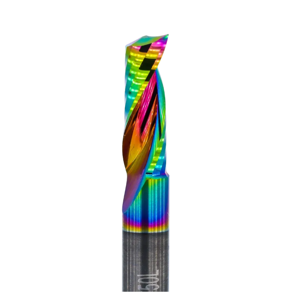 Atlas Tools Up Spiral Router Bit 6x17 DLC Coating Ultrapolish MAINSHOT CLOSEUP