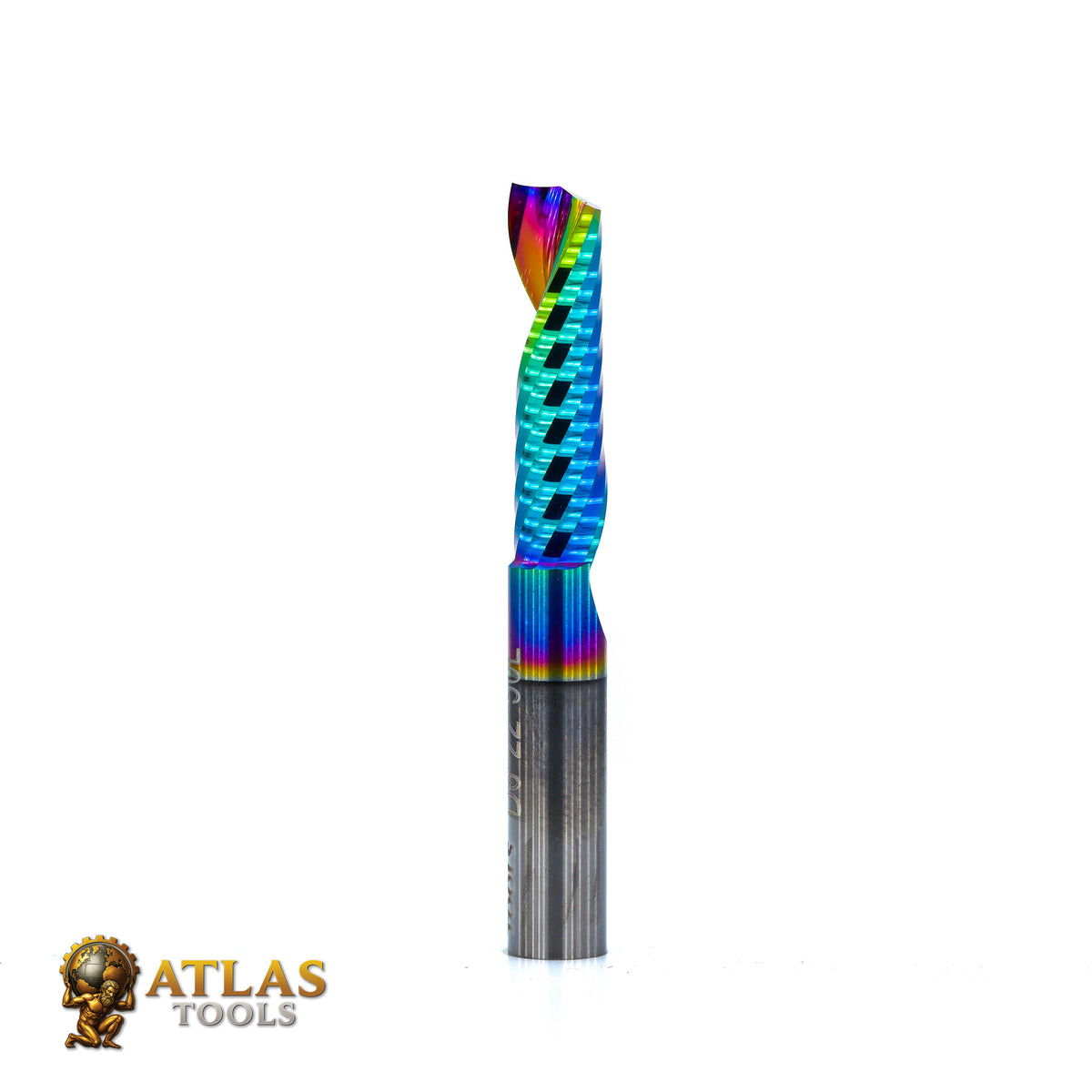 Atlas Tools Up Spiral Router Bit 6x22 DLC ULTRAPOLISHED