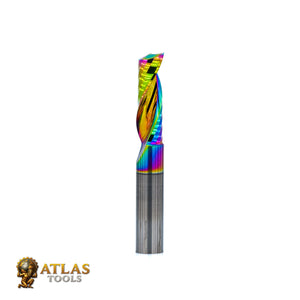 Atlas Tools Up Spiral Router Bit 8x25 DLC Coated Ultrapolished 
