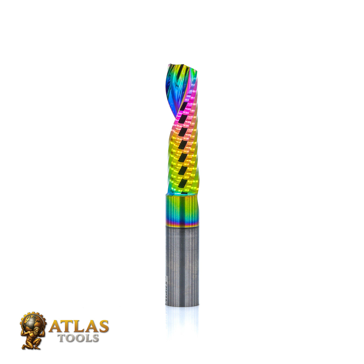 Atlas Tools Up Spiral Router Bit 8x30 DLC Coating Ultrapolished