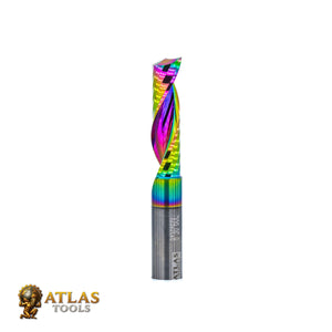 Atlas Tools Up Spiral Router Bit 8x30 DLC Coating Ultrapolished MAINSHOT