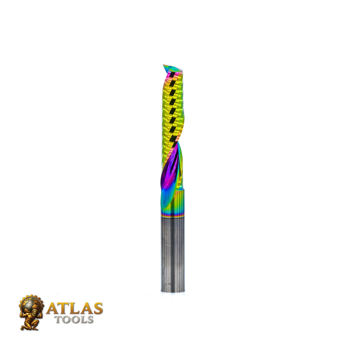 Atlas Tools Up Spiral Router Bit DLC Coated Ultrapolished