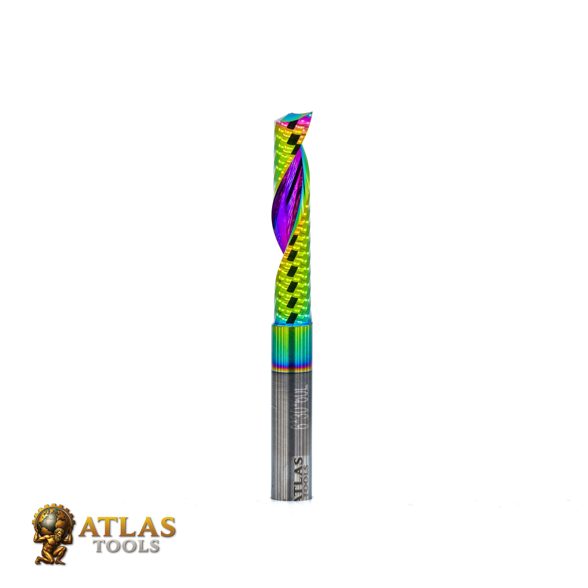Atlas Tools Up Spiral Router Bit DLC Coated Ultrapolished