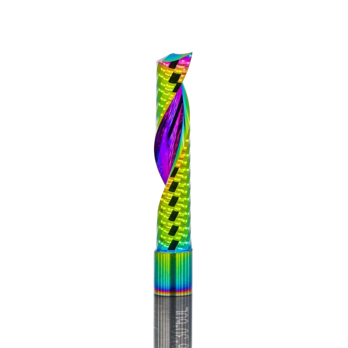Atlas Tools Up Spiral Router Bit DLC Coated Ultrapolished CLOSEUP