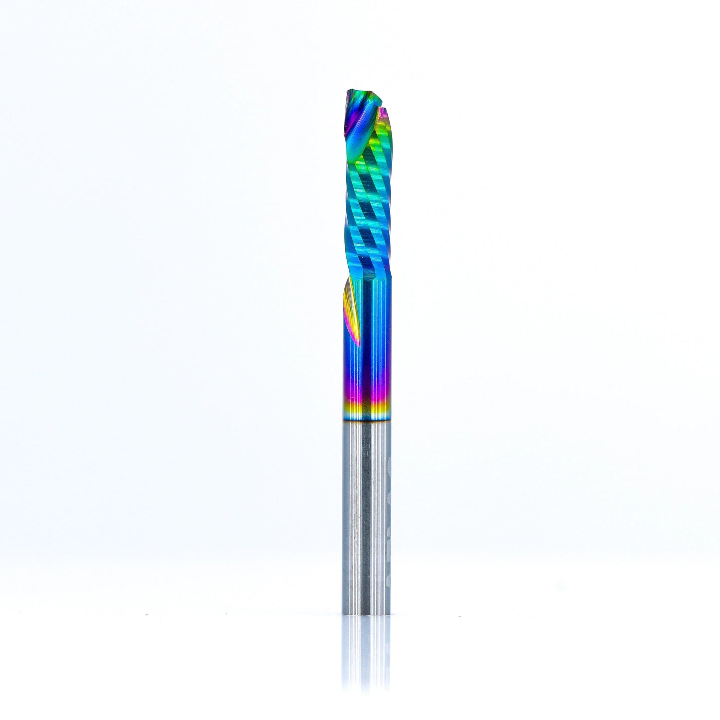 Compression Spiral 1F - 3.175x12 (DLC Coating) ULTRAPACK Atlas Tools - Side View Full Shot