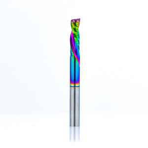 Compression Spiral 1F - 3.175x12 (DLC Coating) ULTRAPACK Atlas Tools - Side View Full Shot