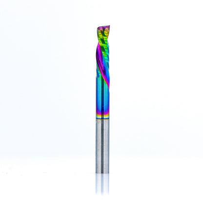 Compression Spiral 1F - 3.175x12 (DLC Coating) ULTRAPACK Atlas Tools - Side View Full Shot