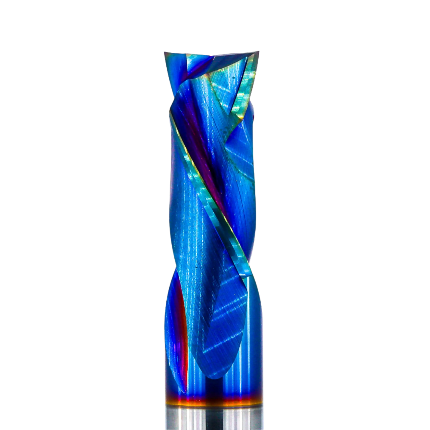 Compression Spiral 2F - 10x22 (Nano Coating) Atlas Tools side shot closeup