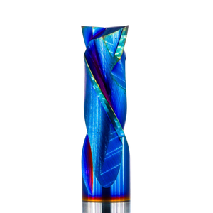 Compression Spiral 2F - 10x22 (Nano Coating) Atlas Tools side shot closeup