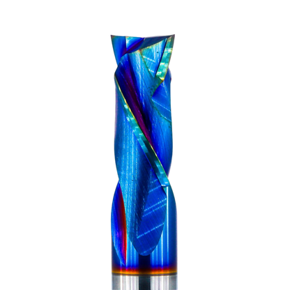 Compression Spiral 2F - 10x22 (Nano Coating) Atlas Tools side shot closeup