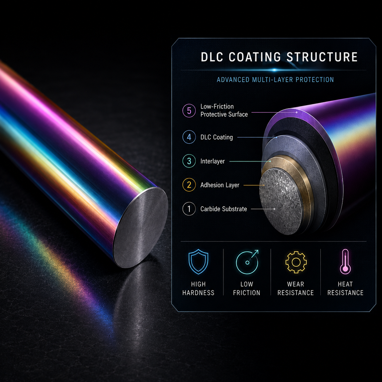 DLC Coating Layer Breakdown