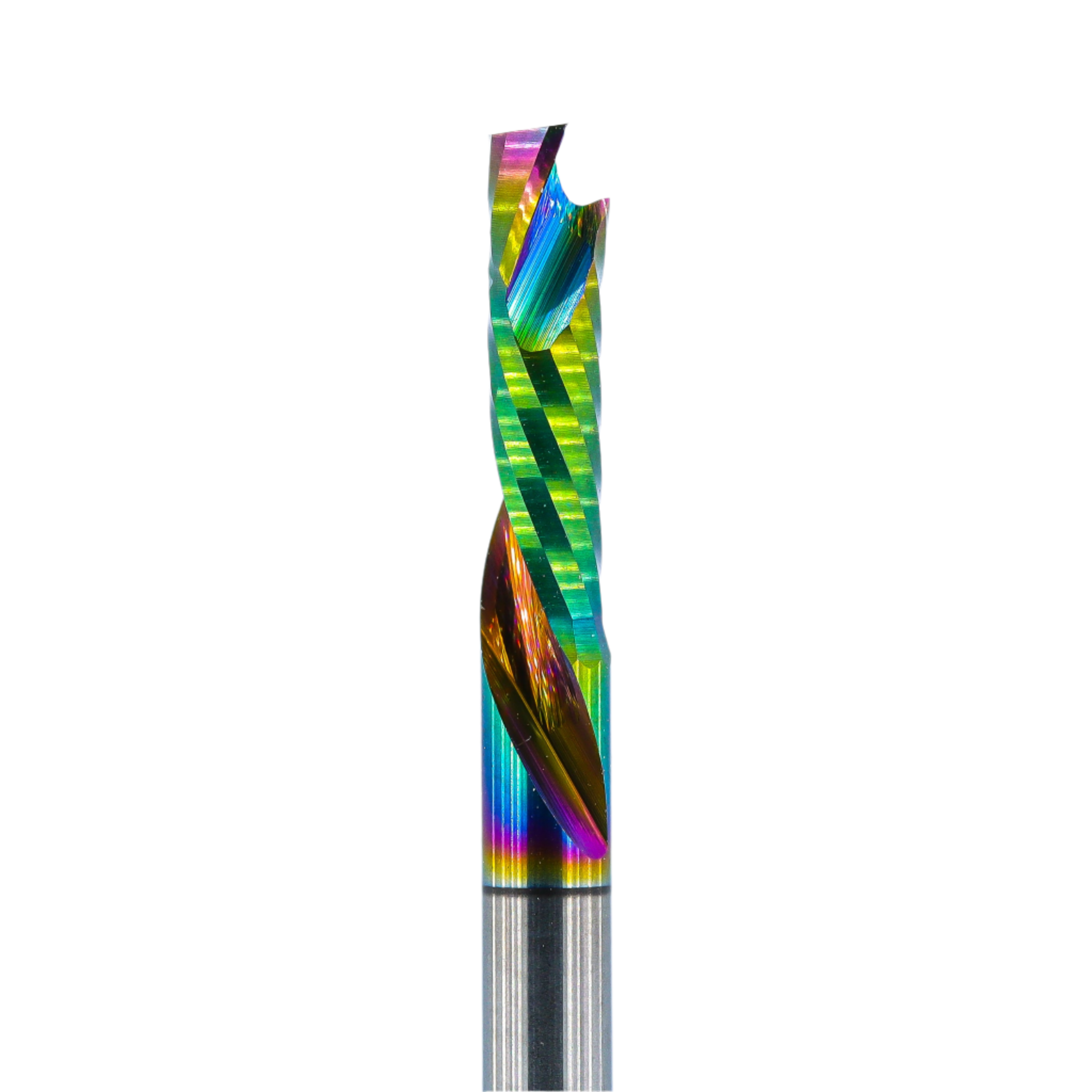 Single Flute Compression Spiral DLC