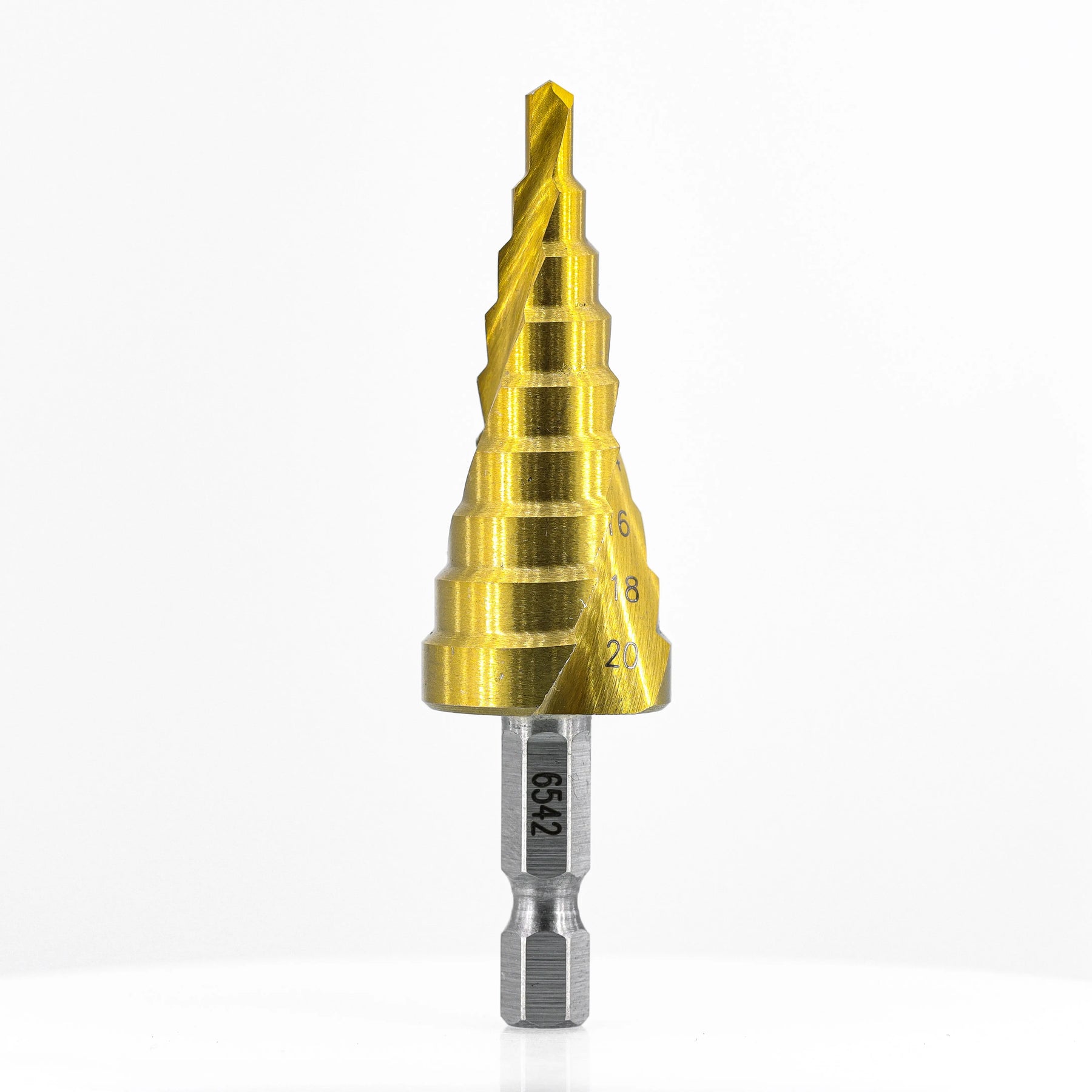 Step Drill Bit - 6542 4-20mm (TiN Coating) Atlas Tools