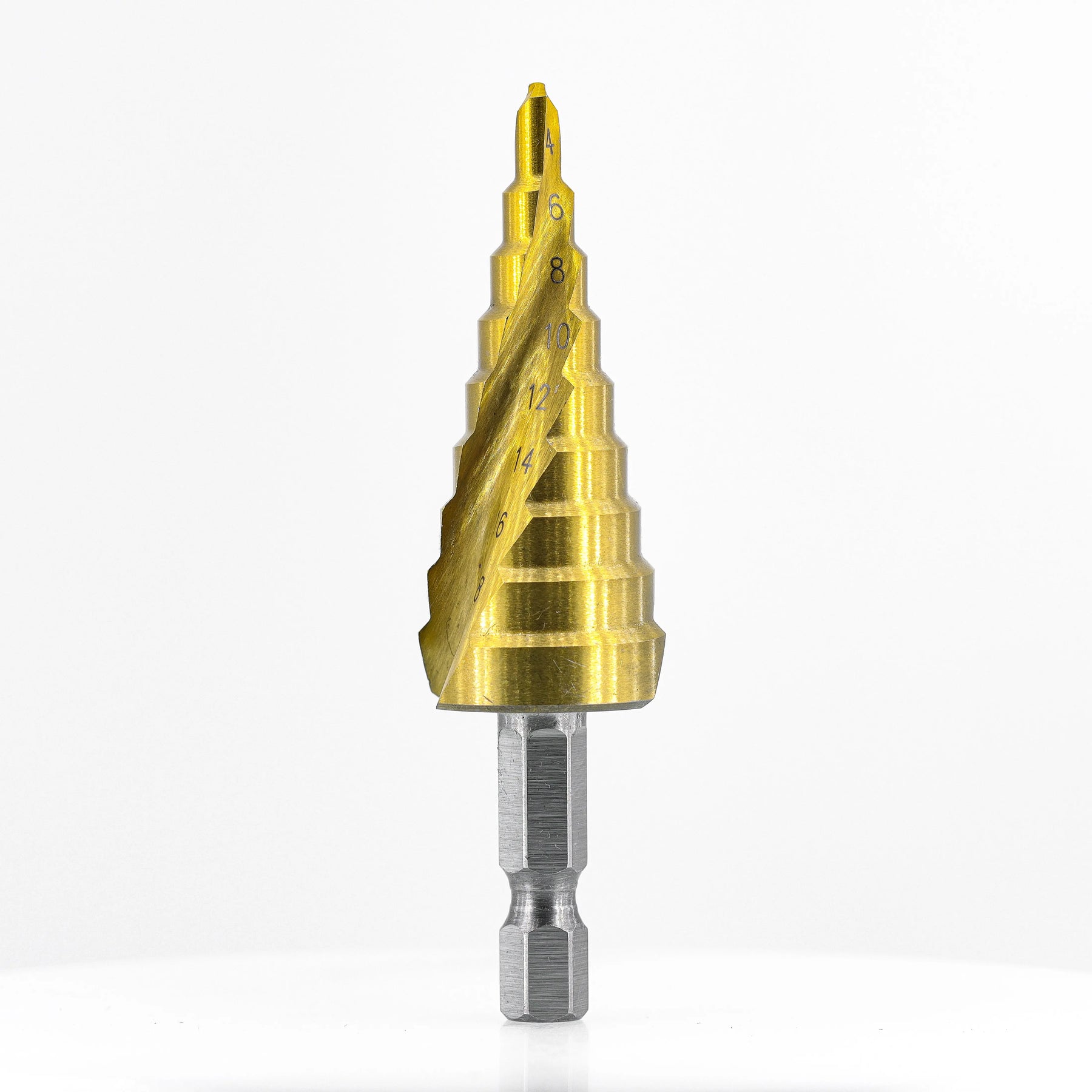 Step Drill Bit - 6542 4-20mm (TiN Coating) Atlas Tools