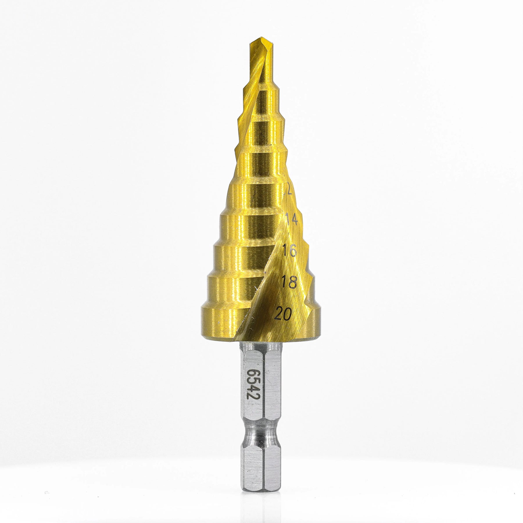 Step Drill Bit - 6542 4-20mm (TiN Coating) Atlas Tools