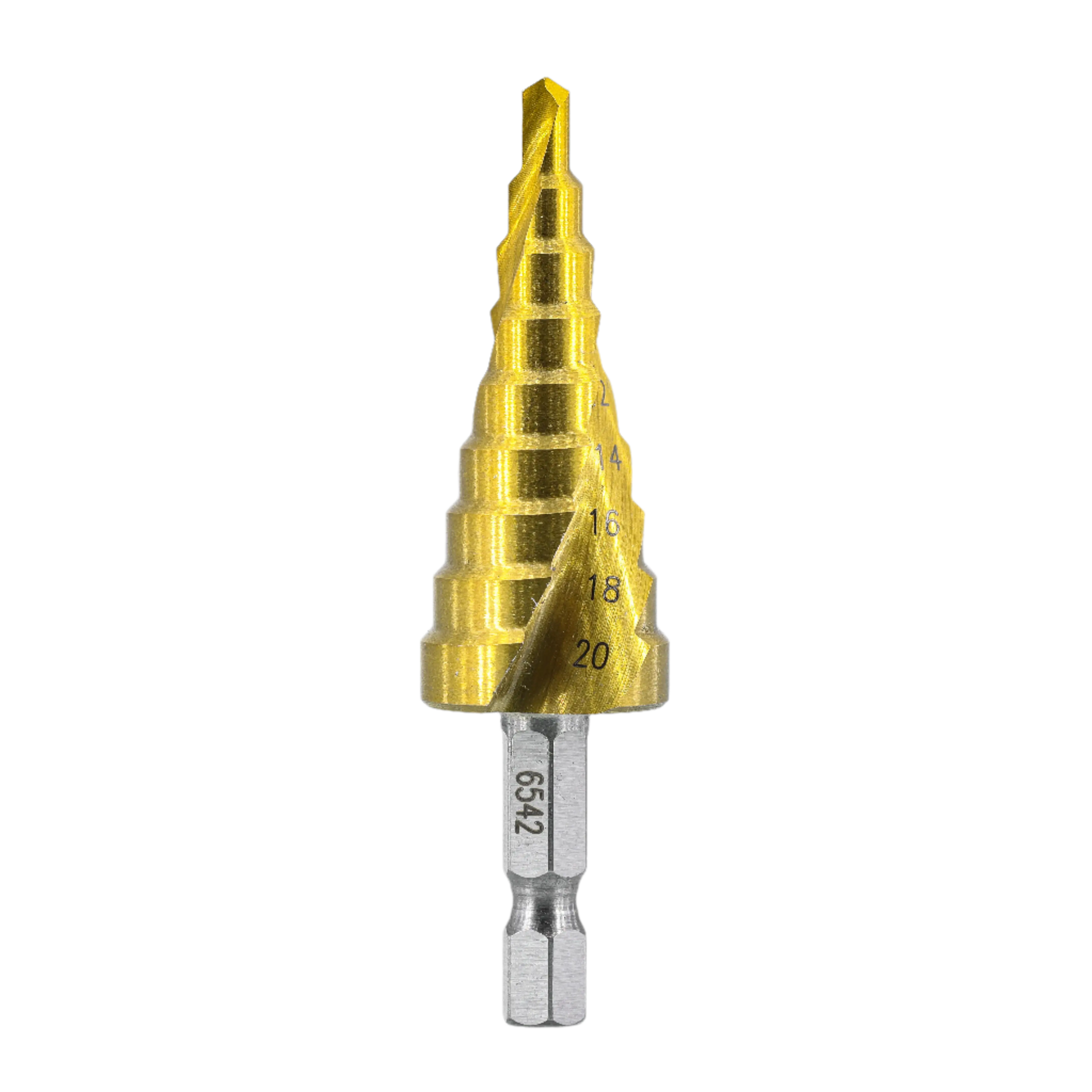 Step Drill Bit - 6542 4-20mm (TiN Coating) Atlas Tools