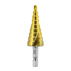 Step Drill Bit - 6542 4-20mm (TiN Coating) Atlas Tools