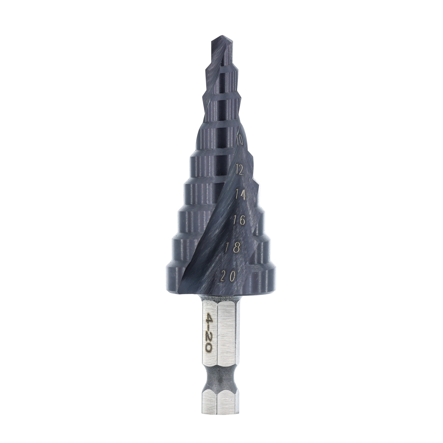 Step Drill Bit - M35 4-20mm (TiAlN Coating) Atlas Tools
